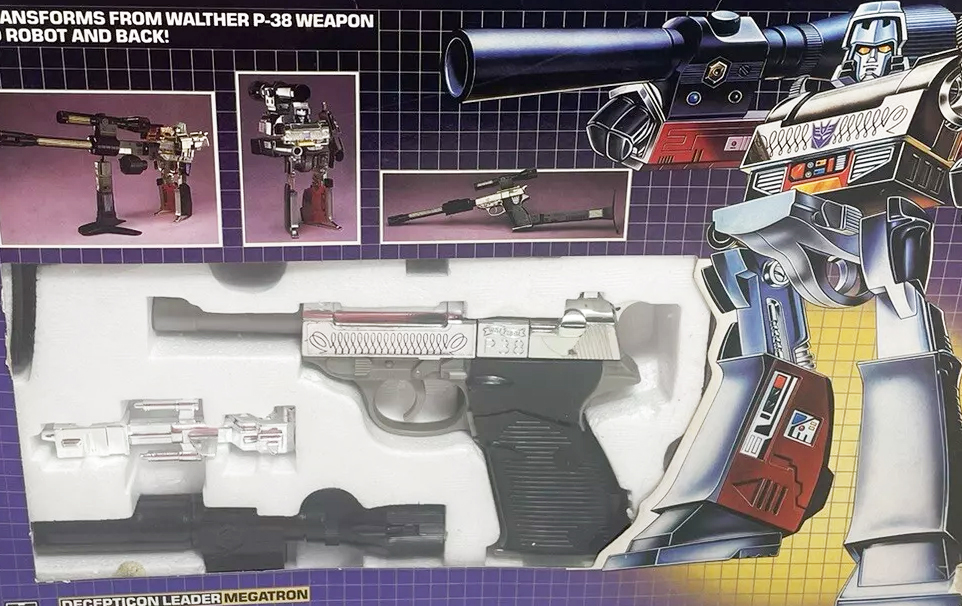 G1 Transformers lineup with Optimus Prime, Megatron, Starscream, and Grimlock